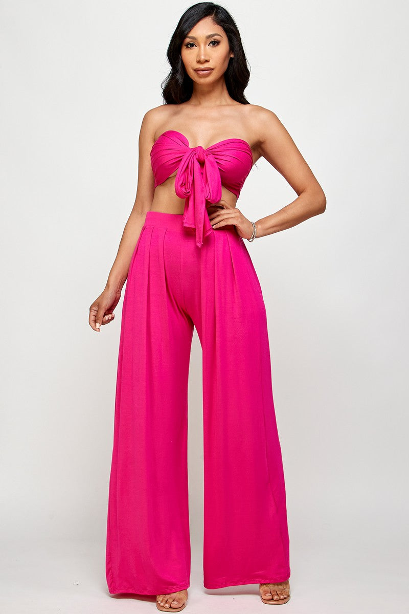 Haze Pants Set - FUCHSIA