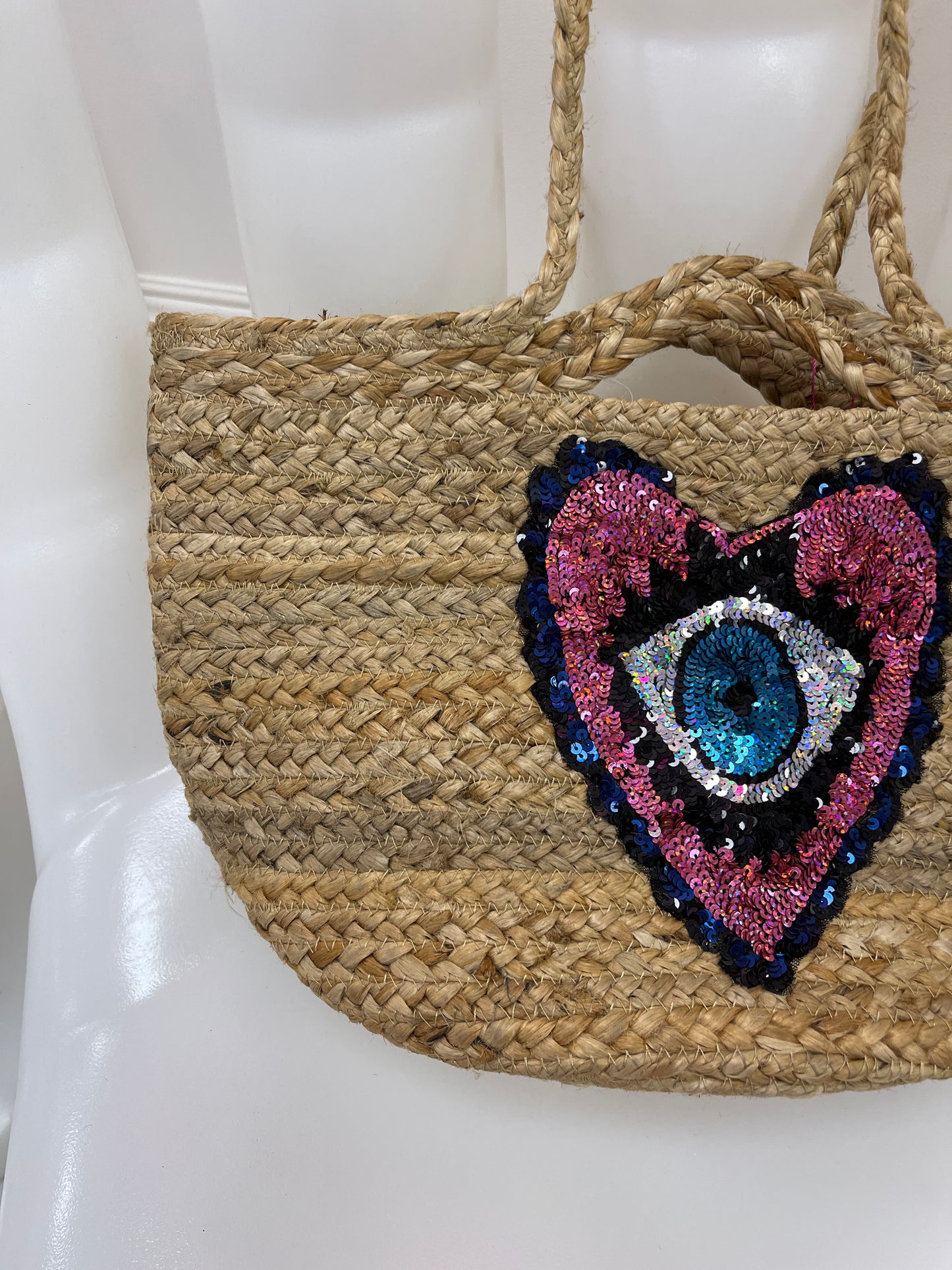 Eye Heart You Basket Bag