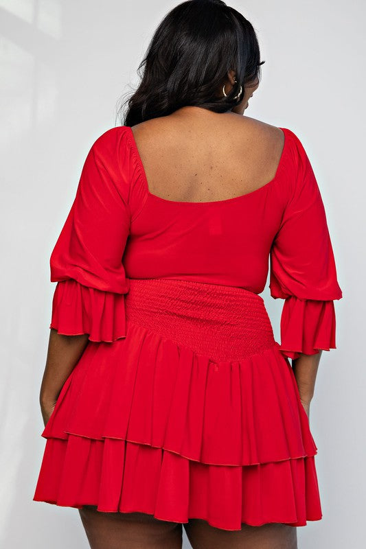 Marilys Skirt Set - Red