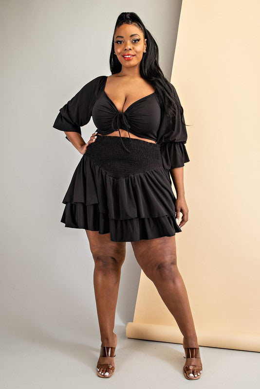 Marilys Skirt Set - Black