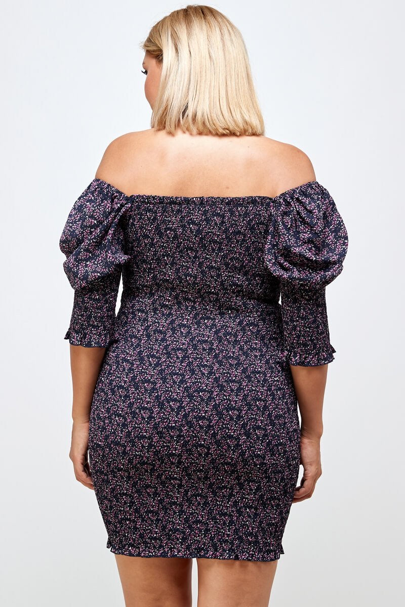 Loira Dress - Navy Blue