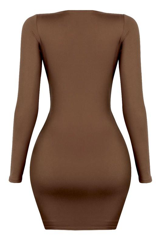 The Rosie Mini Dress - Chocolate