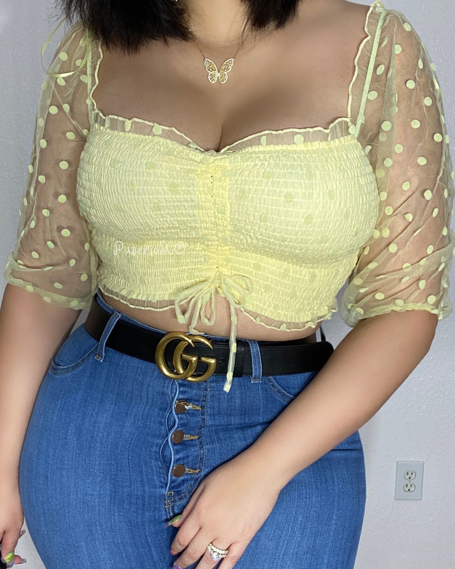 Amor Mío Top -Yellow