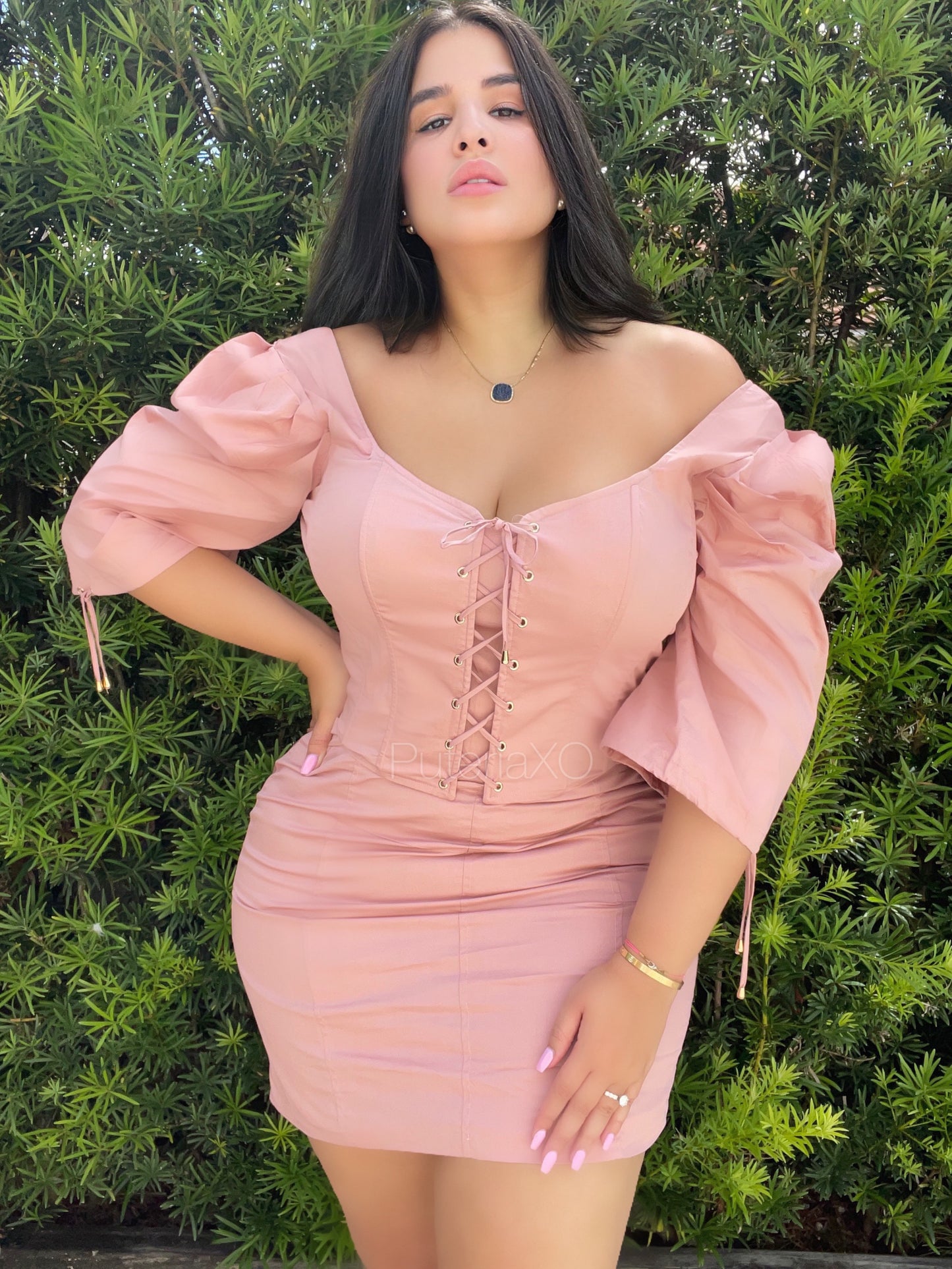 Bossy Babe Skirt Set - Pink