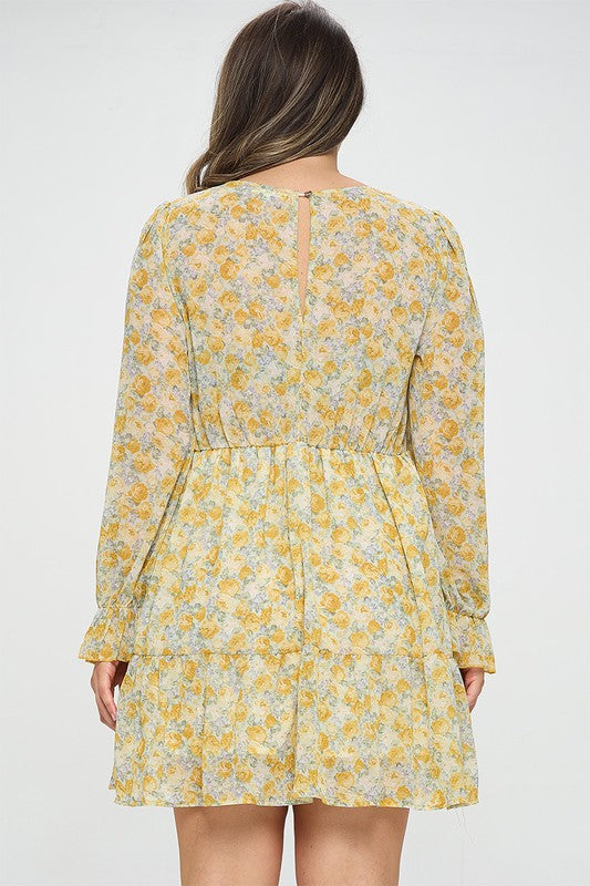 Gianna Mini Dress - Mustard