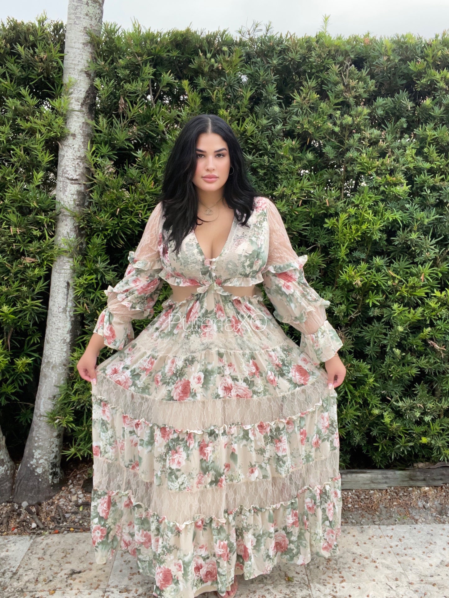 Damisela Maxi Dress - Taupe