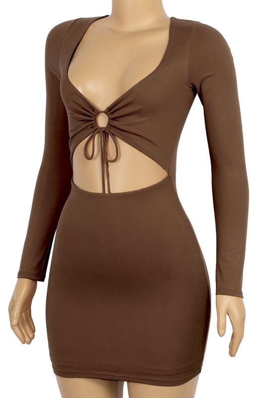 The Rosie Mini Dress - Chocolate