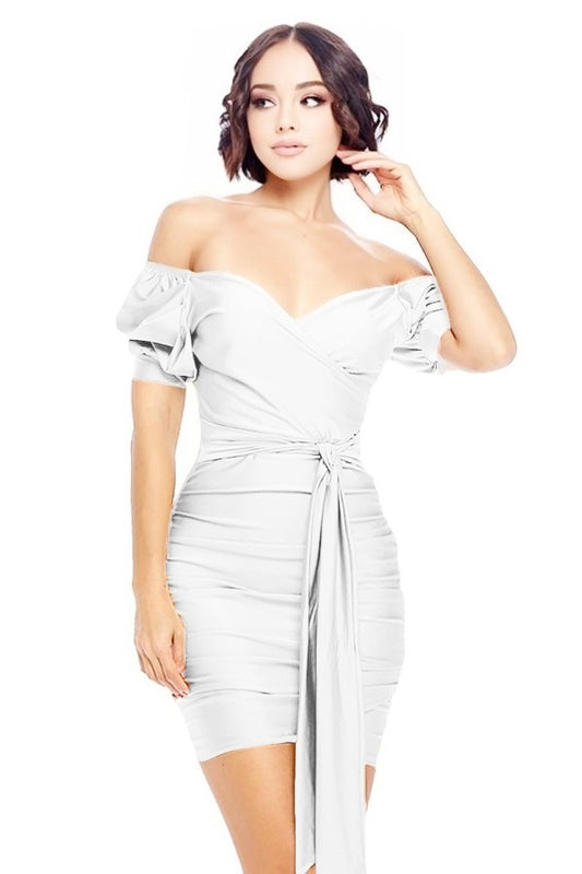Meli Mini Dress - OFF WHITE