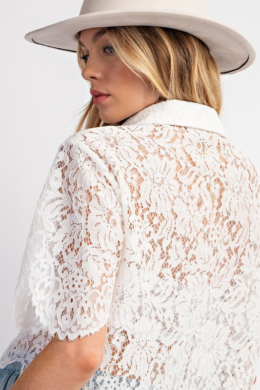 Christine Lace Crop Top