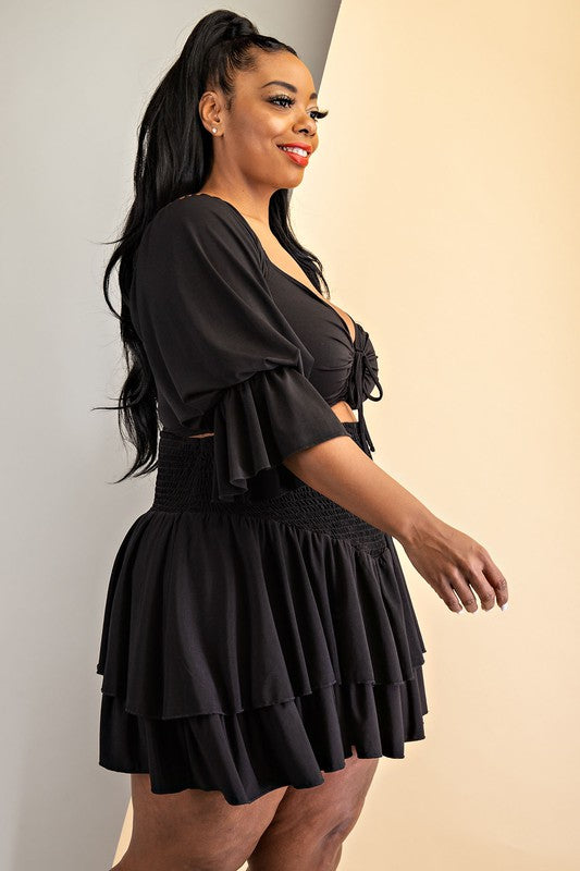 Marilys Skirt Set - Black