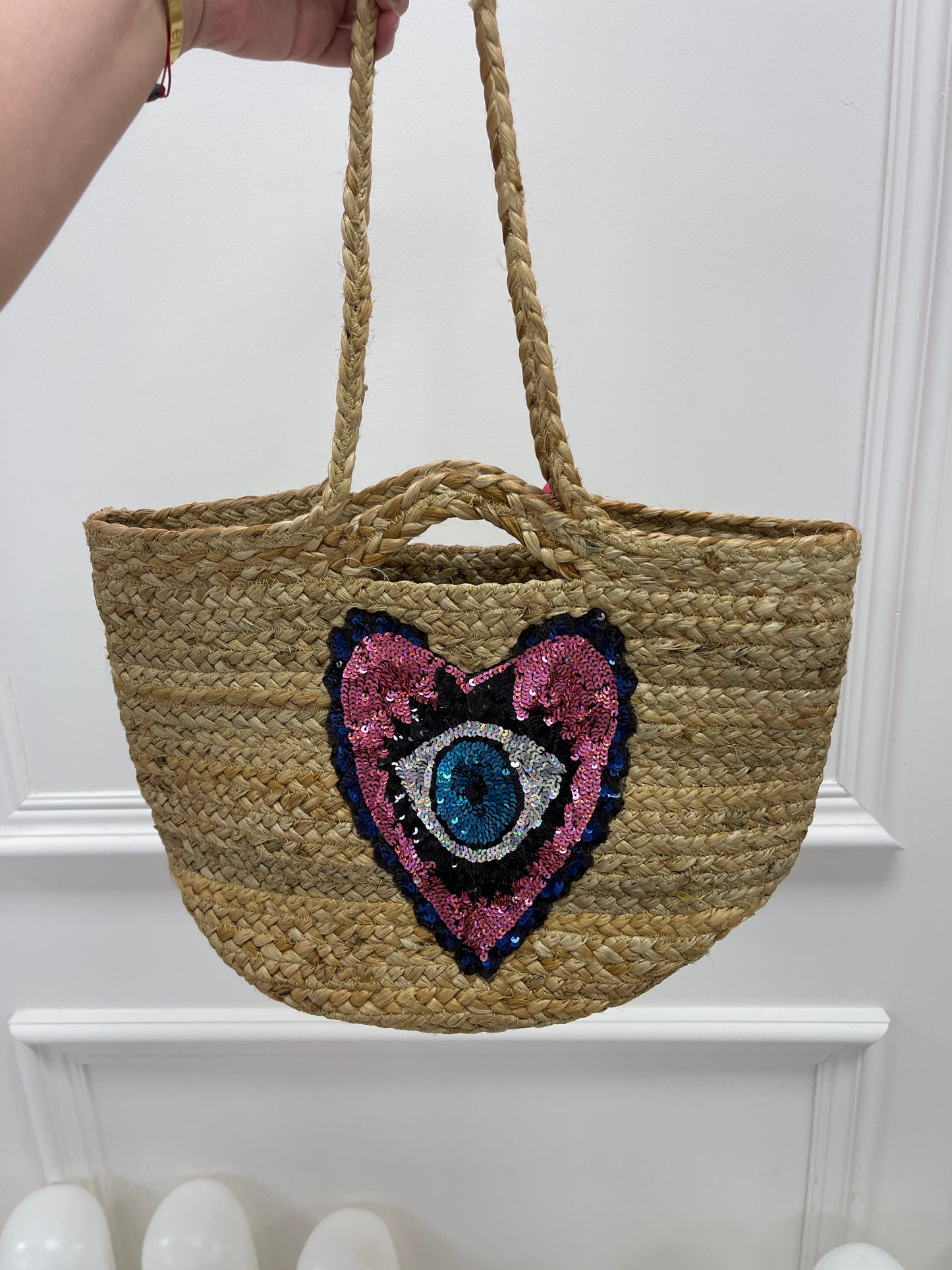 Eye Heart You Basket Bag
