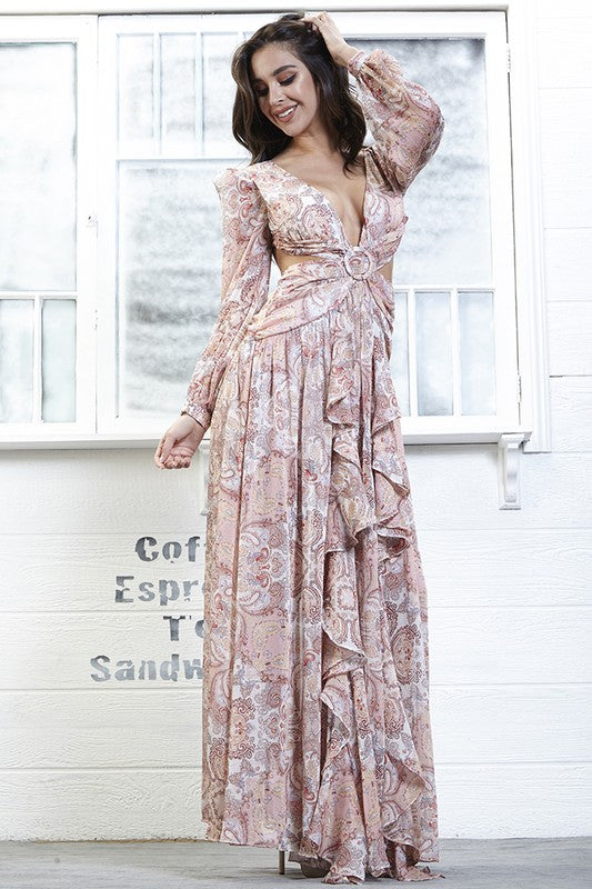 Boujee Maxi Dress - Pink