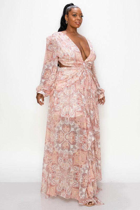 Boujee Maxi Dress - Pink