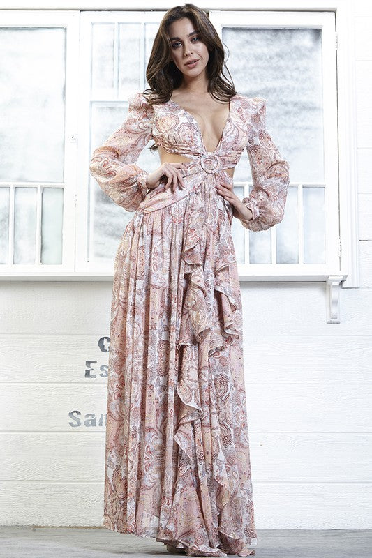 Boujee Maxi Dress - Pink