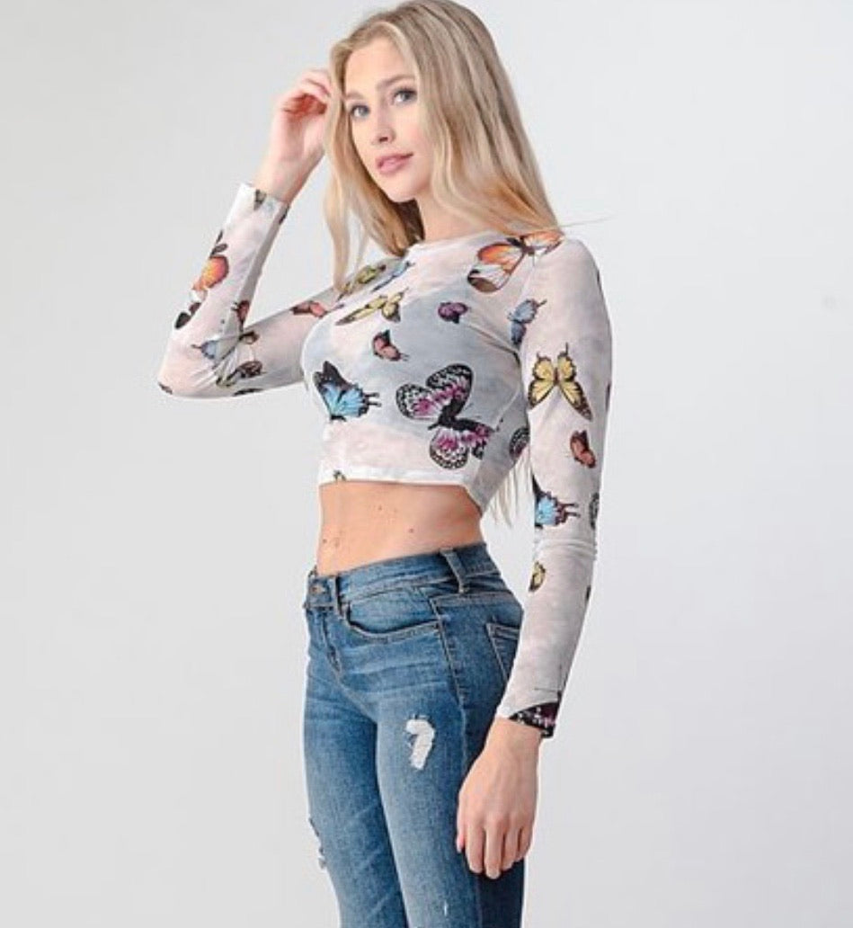 Sandy Butterfly Top