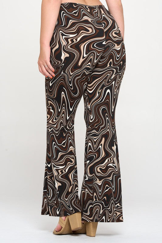 Wavy Print Pants