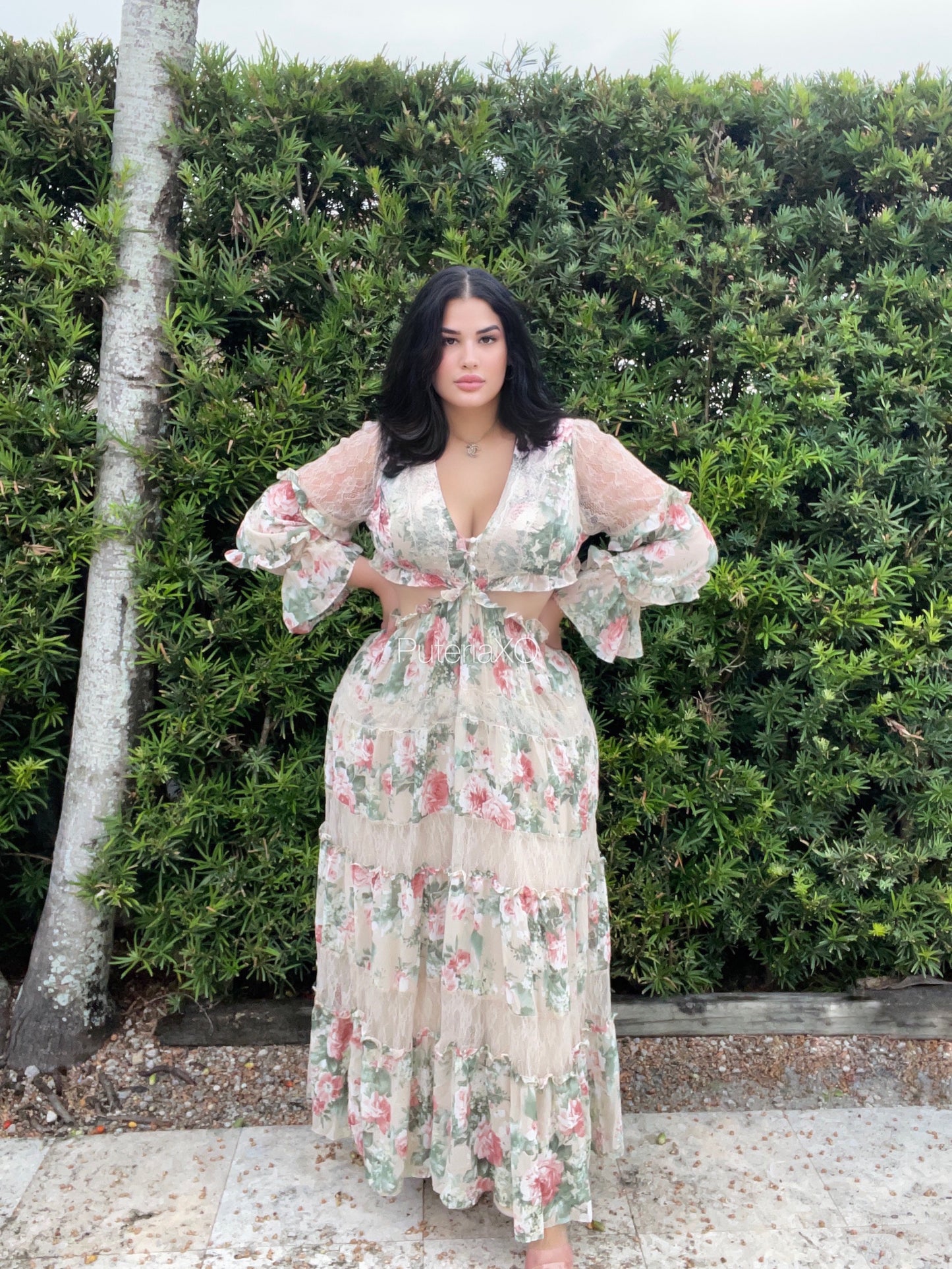 Damisela Maxi Dress - Taupe