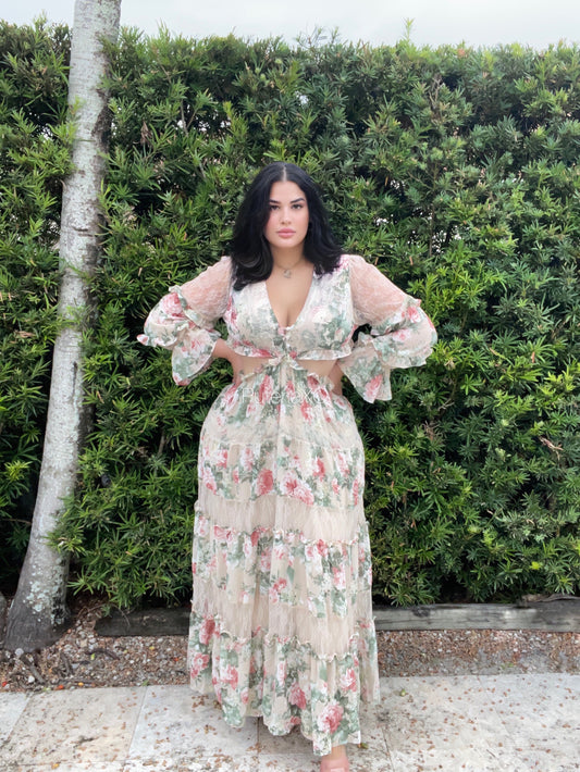 Damisela Maxi Dress - Taupe