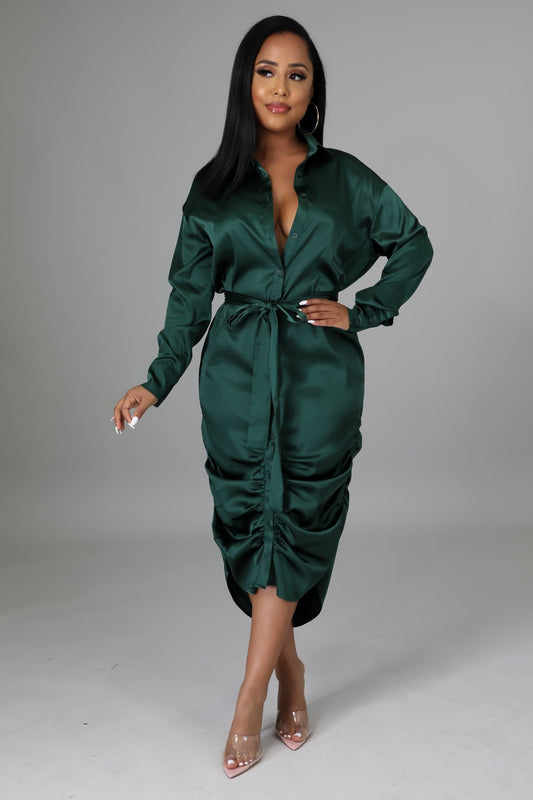 Cadbury Midi Dress - Green