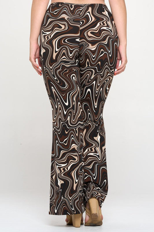 Wavy Print Pants