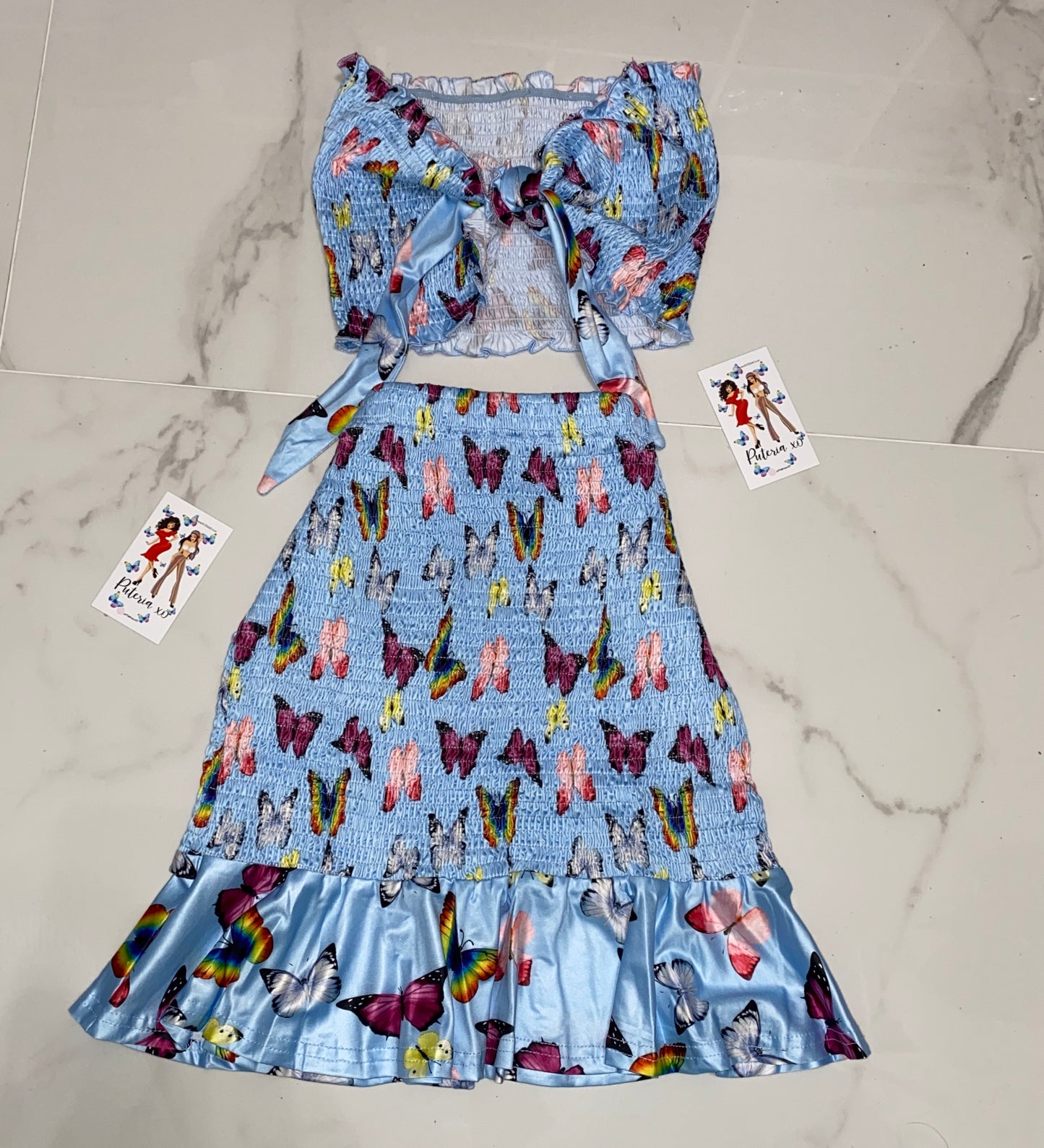 Papillon Set - Blue