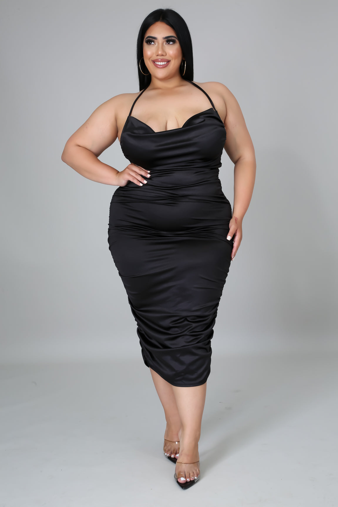 Cosita Rica Midi Dress -Black