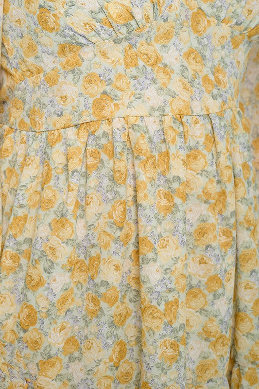 Gianna Mini Dress - Mustard