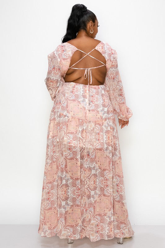 Boujee Maxi Dress - Pink