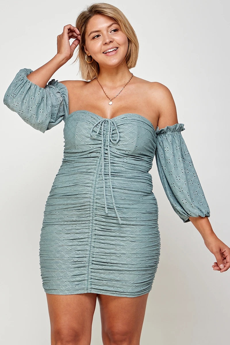 Maruchi Mini Dress - Sage Green