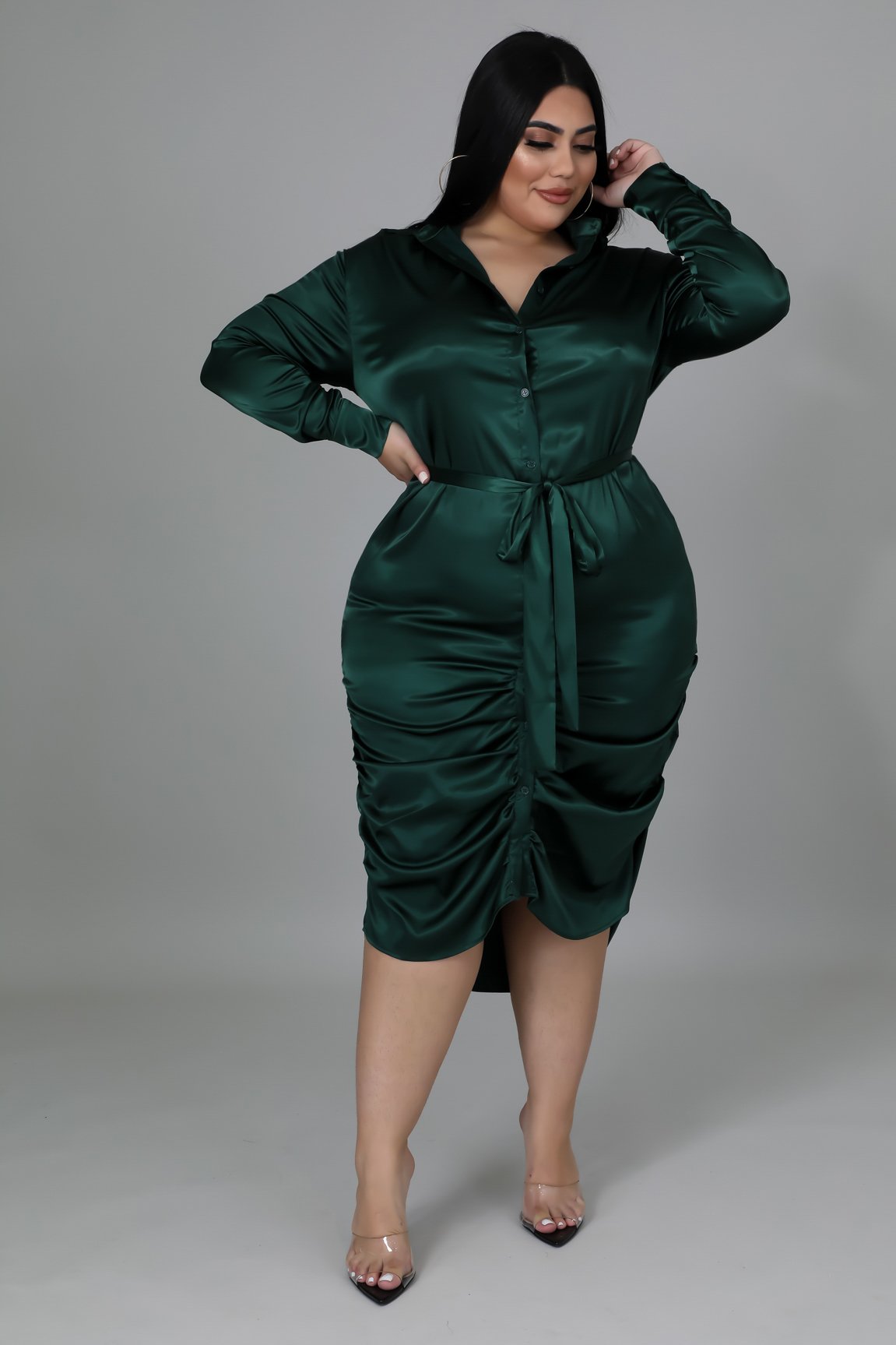 Cadbury Midi Dress - Green