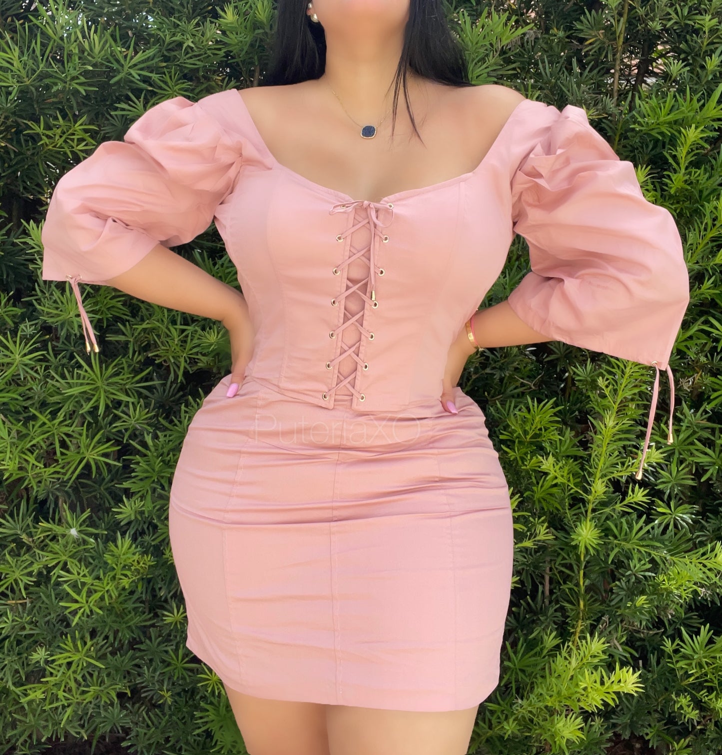 Bossy Babe Skirt Set - Pink