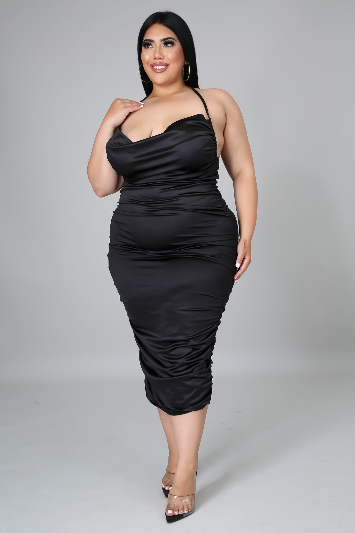 Cosita Rica Midi Dress -Black