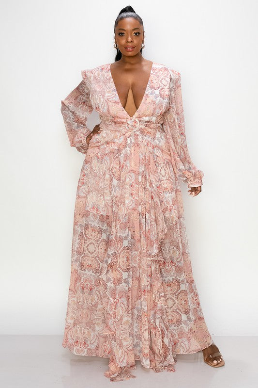 Boujee Maxi Dress - Pink
