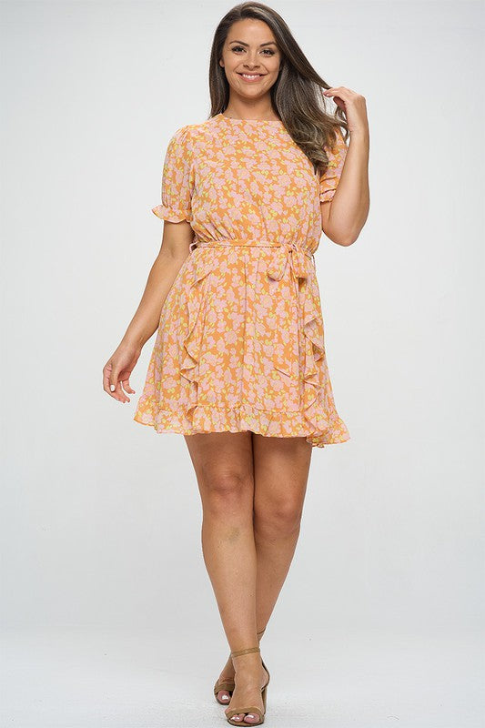 Alea Mini Dress - Orange