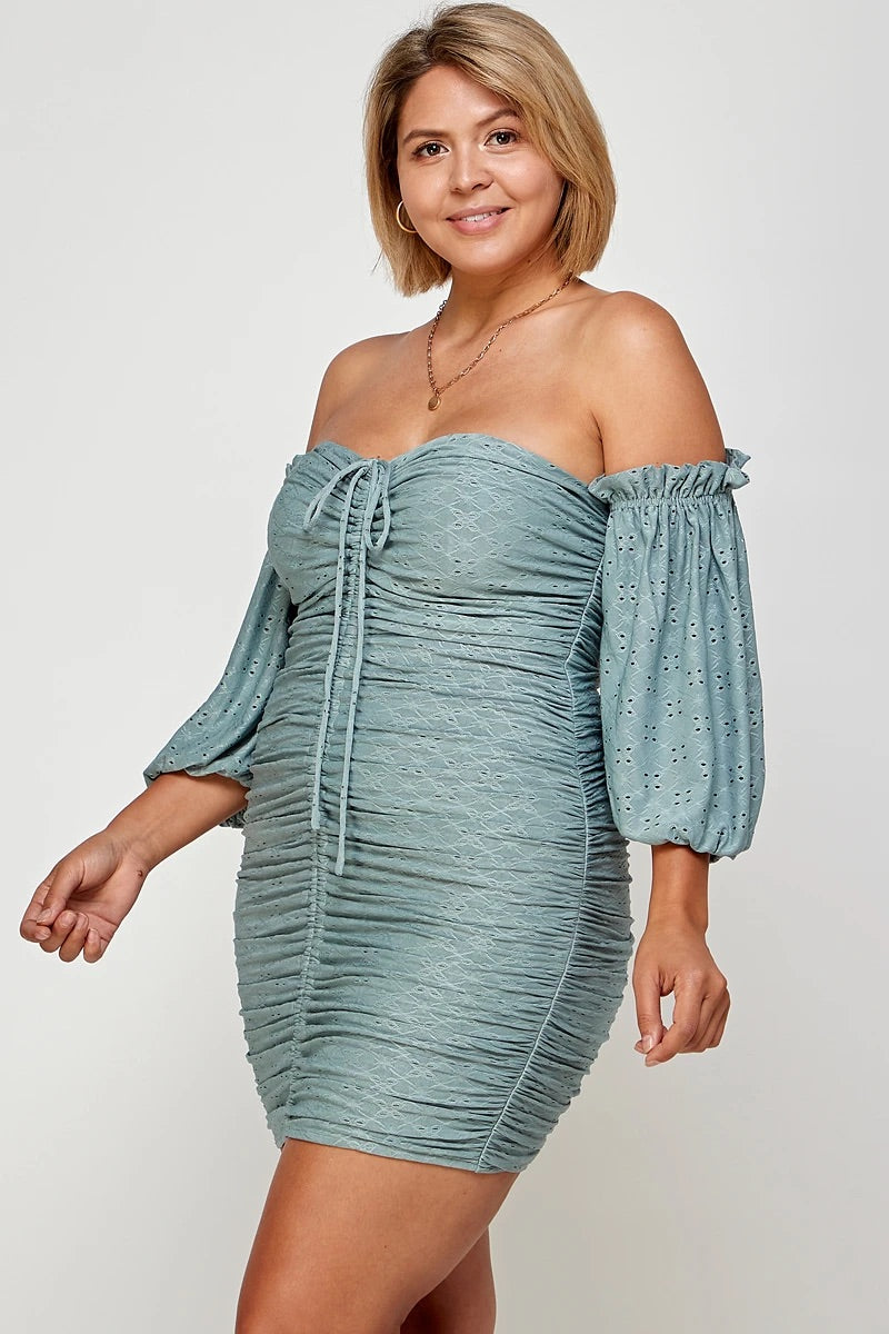 Maruchi Mini Dress - Sage Green