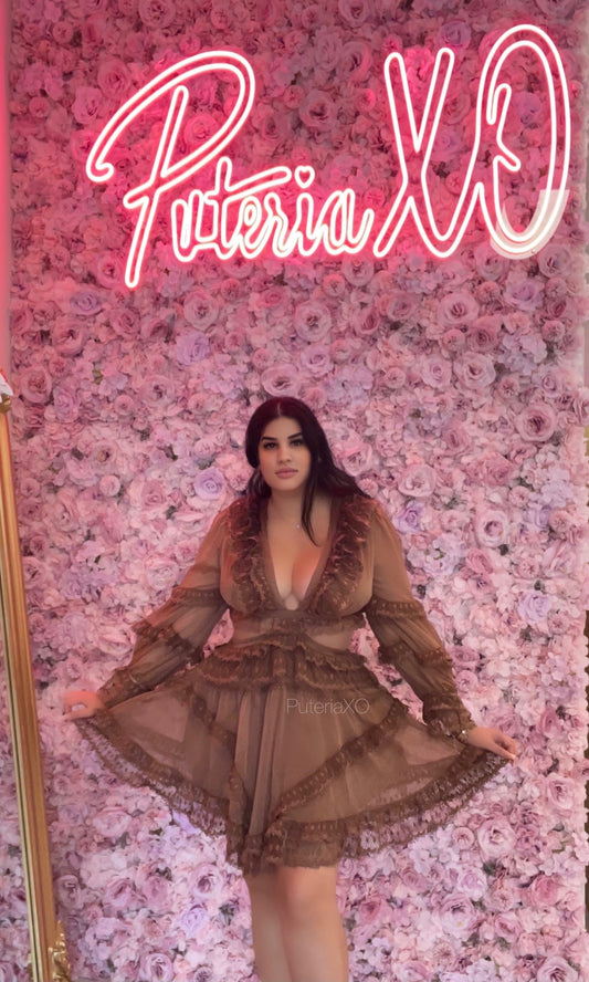Bestie Mini Dress - Coffee